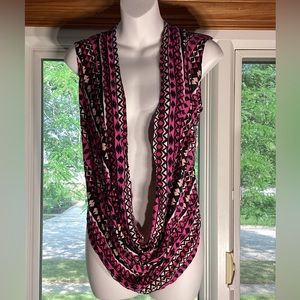 Objex Pink Aztec Layering Shirt - Small